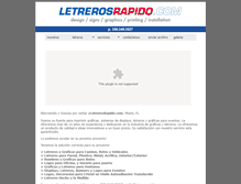 Tablet Screenshot of letrerosrapido.com